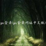 gec登录(gec登录网址中文版)