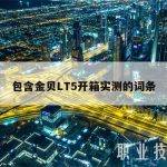 包含金贝LT5开箱实测的词条
