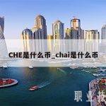 CHE是什么币_chai是什么币