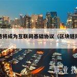 区块链将成为互联网基础协议（区块链网络协议）