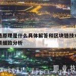 区块链原理是什么具体解答和区块链技术原理及应用细致分析