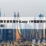中国数字货币用什么app（中国都有什么数字货币）