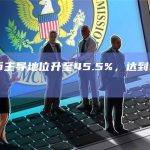 比特币主导地位升至45.5%，达到9个月高点