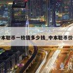 中本聪币一枚值多少钱_中本聪币价值