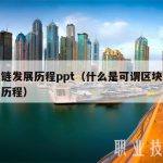 区块链发展历程ppt（什么是可谓区块链发展的历程）