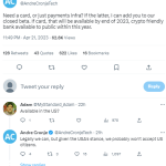 Andre Cronje透露其正致力于加密支付基础设施和加密友好银行项目