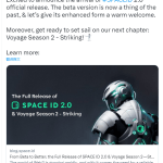SPACE ID宣布推出2.0版本，包含礼品卡等四大功能