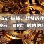 Do Kwon 被捕，比特币收回 28,000 美元，SEC 的执法行动持续