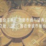 美证监会主席：加密市场与证券法无不相容之处，SEC 旨在使该市场合规化