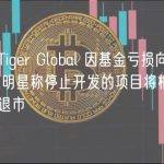 晚报 ｜ Tiger Global 因基金亏损向 LP“致歉”；徐明星称停止开发的项目将根据 OKX 上架协议退市