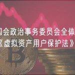 韩国国会政治事务委员会全体会议已通过《虚拟资产用户保护法》