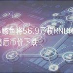 某个小鲸鱼将56.9万枚RNDR转入币安，随后币价下跌