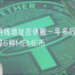 某聪明钱地址在休眠一年多后购买PEPE等6种MEME币