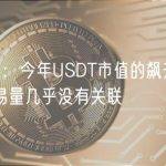 Kaiko：今年USDT市值的飙升与总体交易量几乎没有关联