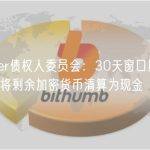 Voyager债权人委员会：30天窗口期满后，平台会将剩余加密货币清算为现金