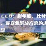 Fedi CEO：到年底，比特币作为最有效、最安全解决方案的潜力将愈发凸显