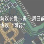 美众议院议长麦卡锡：周日前达成债务上限协议“可行”