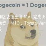 碳中和区块链应用 Nori 完成 625 万美元融资，M13、Toyota Ventures 等领投