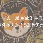 慢雾：过去一周 Web3 生态系统因安全事件损失近 160 万美元