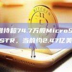 富达Q1增持超74.7万股MicroStrategy股票MSTR，当前约2.47亿美元
