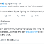 美国SEC与Ripple诉讼案的关键Hinman文档即将公布