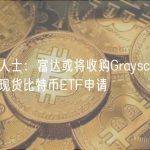 知情人士：富达或将收购Grayscale和提交现货比特币ETF申请