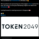 连获两项年度顶级行业活动合作，波场TRON成为Crypto Expo Asia、TOKEN2049官方赞助商