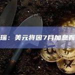 杰富瑞：美元将因7月加息而升值