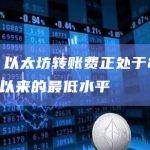 数据：以太坊转账费正处于2023年2月以来的最低水平