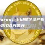 CoinShares：上周数字资产投资产品流出总额为2100万美元