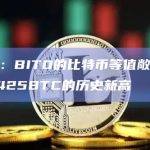 数据：BITO的比特币等值敞口达到4425BTC的历史新高