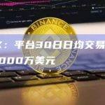 OPNX：平台30日日均交易量首次超过5000万美元