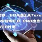安全团队：EOA地址从Tornado Cash中提取0.8 BNB出售19万美元WTO代币