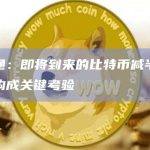 摩根大通：即将到来的比特币减半事件将对矿工构成关键考验