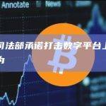 美国司法部承诺打击数字平台上的非法行为