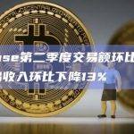 Coinbase第二季度交易额环比下降36%，交易收入环比下降13%