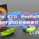 Ripple CTO：PayPal有法律义务将PYUSD兑换成美元