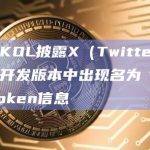 加密KOL披露X（Twitter）最新开发版本中出现名为“X”的Token信息