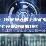 报告：16家最大的上市矿业公司占BTC开采总量的16%