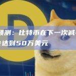 PlanB预测：比特币在下一次减半事件期间可能会达到50万美元