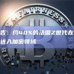 调查报告：约40%的法国Z世代在过去六个月内进入加密领域