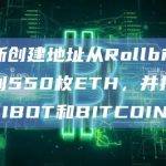 昨日新创建地址从Rollbit热钱包收到550枚ETH，并持续买入UNIBOT和BITCOIN