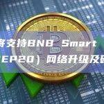 币安将支持BNB Smart Chain（BEP20）网络升级及硬分叉