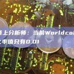 21co链上分析师：当前Worldcoin市值/FDV比率值只有0.01