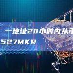 数据：一地址20小时内从币安提出13,527MKR