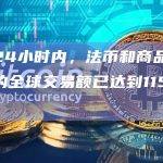 过去24小时内，法币和商品挂钩代币的全球交易额已达到115.5亿美元
