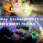HashKey Exchange中BTC/USDT 24小时交易额仅1.76万美元