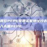 数据：两位PEPE早期买家地址过去一周内再次买入大量PEPE