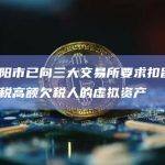 韩国高阳市已向三大交易所要求扣留超1万名地方税高额欠税人的虚拟资产