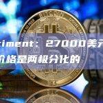 Santiment：27000美元的比特币价格是两极分化的
